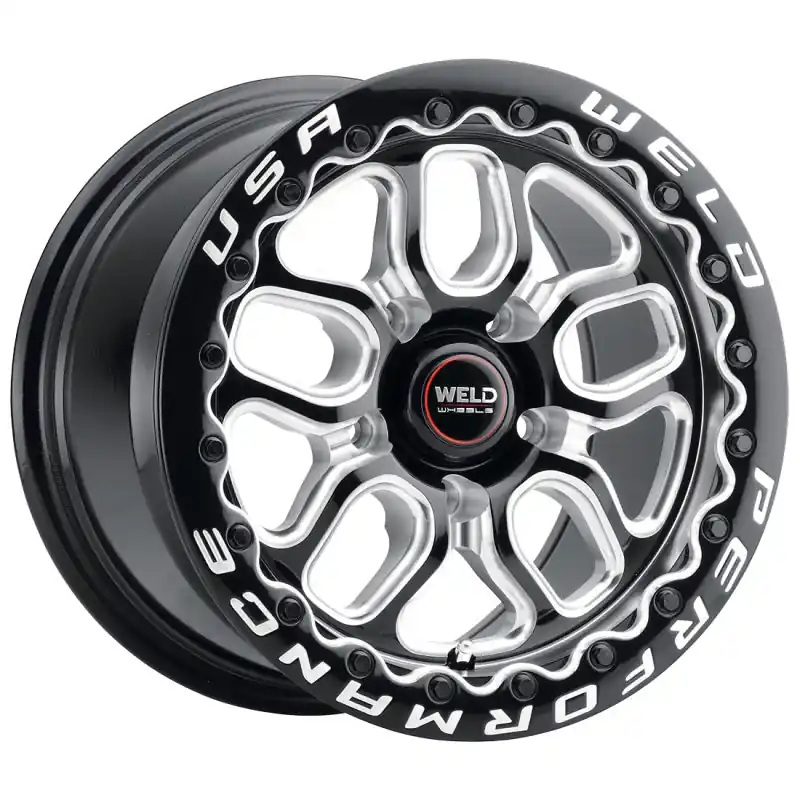 Fresh Stock Weld S907 15X10 Laguna Beadlock 5X120.7 ET50 BS7.50 Gloss Black MIL Dia 78.1