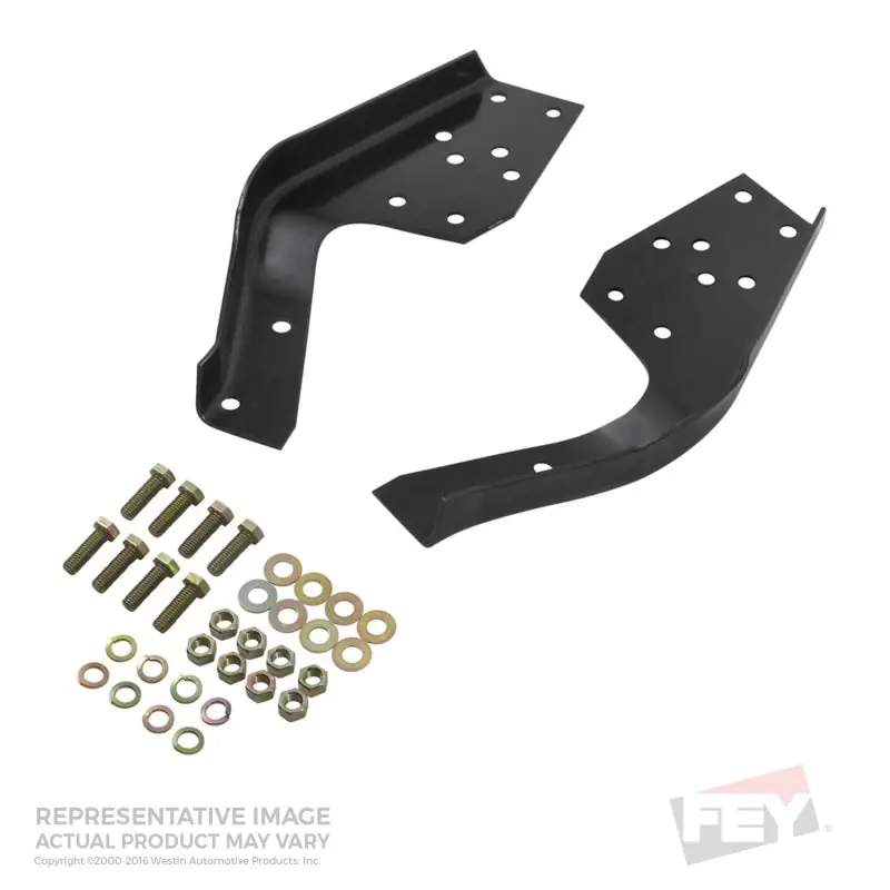 Westin/Fey 72-93 Fleet Side / 97-98 F-250/350HD (Exc. 250LD) Universal Bumper Mount Kit - Black Popular