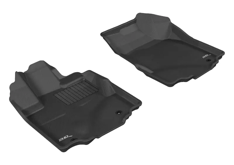 Exclusive 3D MAXpider 2006-2014 Honda Ridgeline Kagu 1st Row Floormat - Black