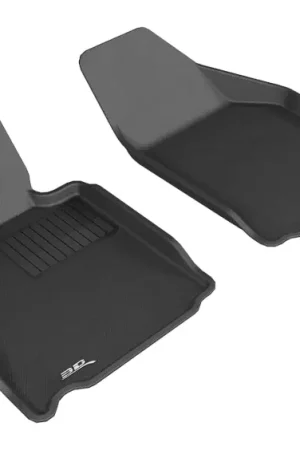 3D MAXpider 2005-2012 Porsche 911 997 Kagu 1st Row Floormat - Black Top Rated
