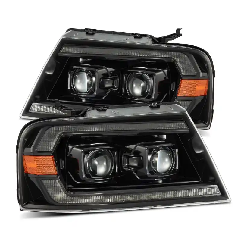 AlphaRex 04-08 Ford F150 PRO-Series Projector Headlights Chrome w/ Sequential Signal and DRL Mega Sale