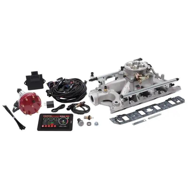 Edelbrock Pro Flo 4 Fuel Injection Kit Seq Port Ford 289-302 ci 550 HP 29 LbHr Injectors Satin Super Sale