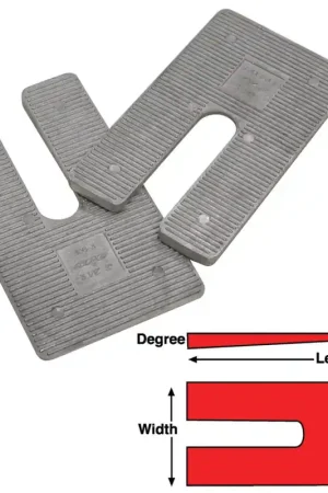Genuine SPC Performance AL SHIMS 4X6.5X2 deg.(6)