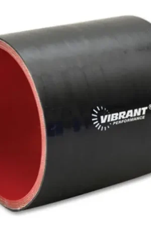 Vibrant 4 Ply Reinforced Silicone Straight Hose Coupling - 1.25in I.D. x 3in long (BLACK) Factory Price