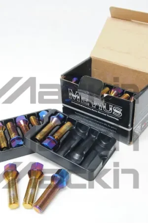 Wheel Mate Mevius Lug Bolt Set of 20 - Black 14x1.50 50mm Ball 14mm RAD Time-Limited