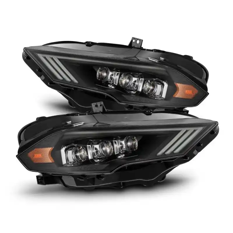AlphaRex 18-22 Ford Mustang NOVA-Series LED Projector Headlights Black Next Day Delivery