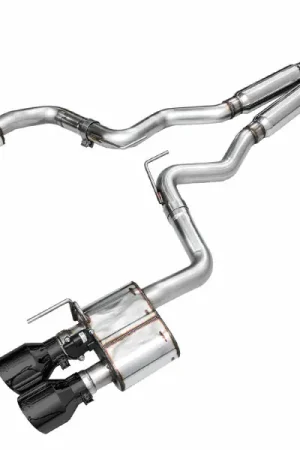 AWE 2024 Ford Mustang Dark Horse S650 RWD SwitchPath Catback Exhaust w/ Quad Diamond Black Tips Seasonal Sale