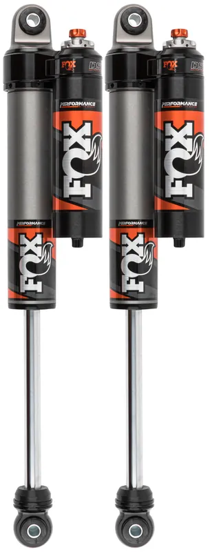 Genuine Fox 2017+ Ford SD 2.5 Perf Elite Series Reservoir Shock Rear P/B 2-3.5in Lift (Pair) w/ DSC Adj.