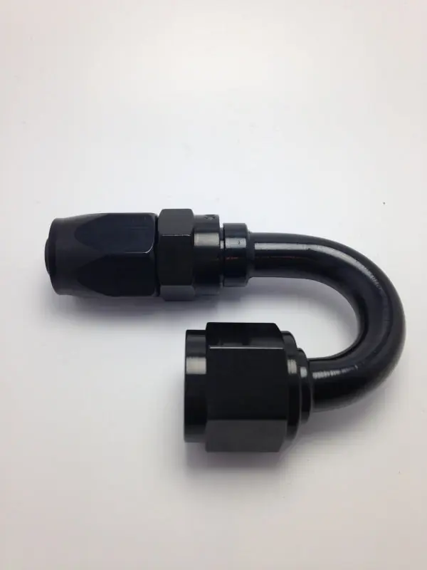 Fragola -8AN x 180 Degree Pro-Flow Hose End - Black Modern