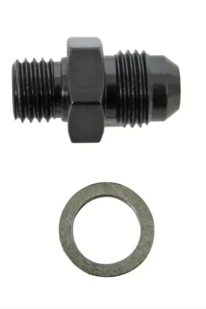 Seasonal Sale Fragola -6AN x 12mm x 1.5 Male Adapter-Weber - Black