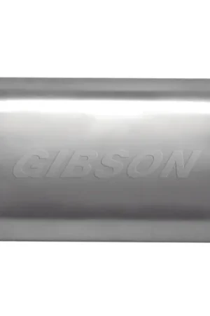 Price Cut Gibson CFT Superflow Dual/Dual Oval Muffler - 4x9x18in/2.5in Inlet/2.5in Outlet - Stainless
