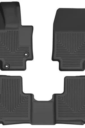 Low Price Husky Liners 20-21 Highlander All / 21 Highlander XSE Weatherbeater Front & 2nd Seat Liners - Black