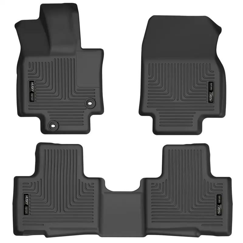 Low Price Husky Liners 20-21 Highlander All / 21 Highlander XSE Weatherbeater Front & 2nd Seat Liners - Black