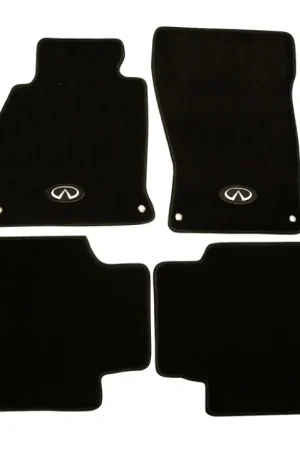 NRG Floor Mats - 13+ Infinity Q70 w/ Infiniti Emblem Logo (4 pieces) Direct From Factory