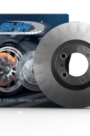 Genuine SHW 17-20 Porsche Panamera 4 w/Black Caliper w/o Ceramics Left Frt Smooth MB Brake Rotor (971615301)