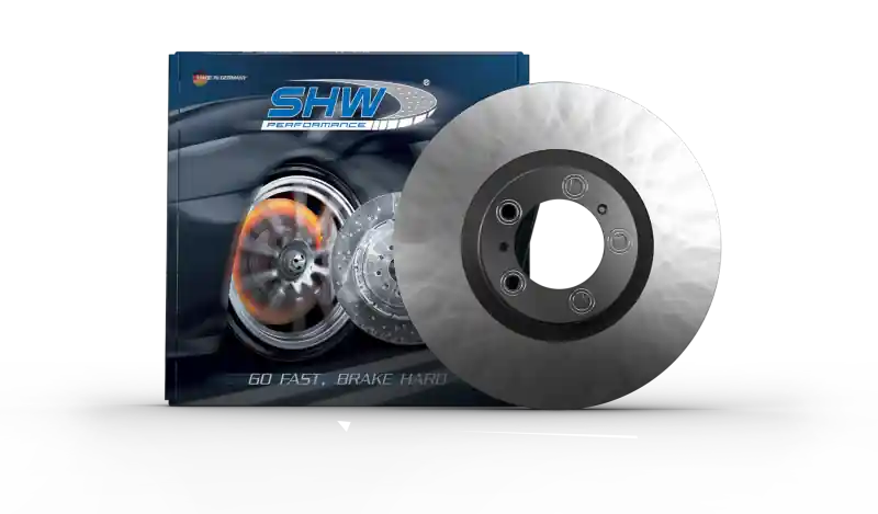 Genuine SHW 17-20 Porsche Panamera 4 w/Black Caliper w/o Ceramics Left Frt Smooth MB Brake Rotor (971615301)