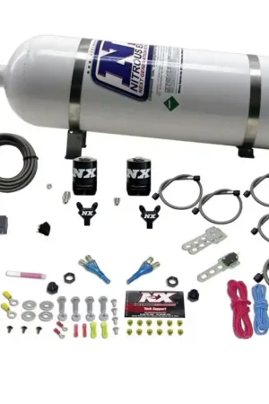 Nitrous Express 03-18 Nissan 350Z/370Z Dual Nozzle (35-150HP) w/15lb Bottle Factory Price