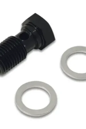 Viral Vibrant Aluminum Banjo Bolt w/ 2 Washers (M12x1.5 20mm LG) - Anodized Black
