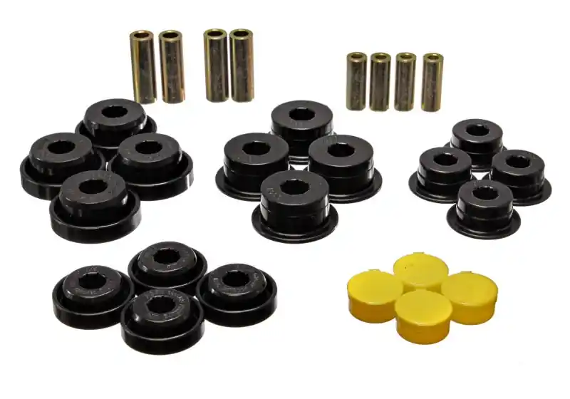 Energy Suspension 97-06 Jeep Wrangler TJ Blk Rear Control Arm Bushings (Must reuse OEM Outer Shells Top Pick