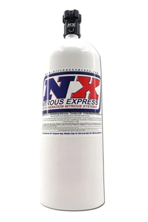 Nitrous Express 15lb Bottle w/Lightning 500 Valve (6.89 Dia x 26.69 Tall) w/ -6 AN Nipple Big Sale