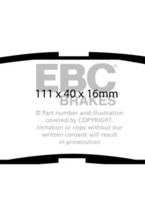 EBC 10-14 Subaru Legacy 2.5 GT Bluestuff Rear Brake Pads Best Choice