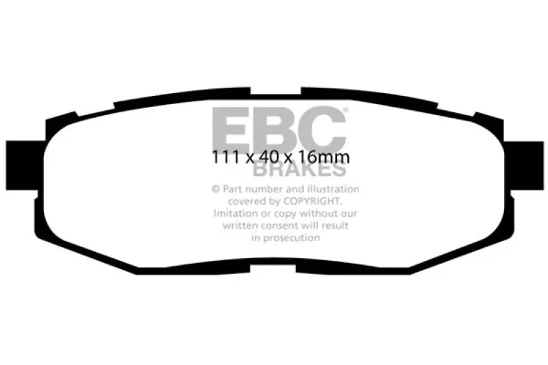 EBC 10-14 Subaru Legacy 2.5 GT Bluestuff Rear Brake Pads Best Choice