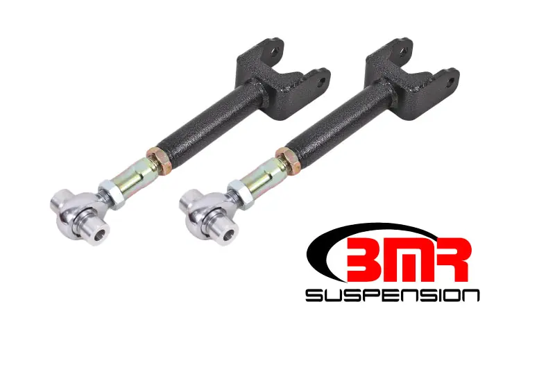 Best Choice BMR 64-67 A-Body Upper Control Arms On-Car Adj. Rod Ends - Black Hammertone