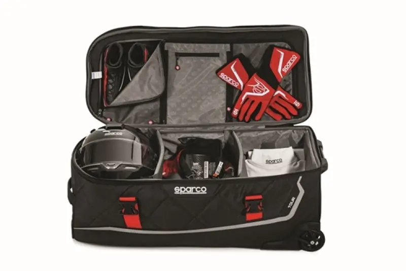 Worldwide Shipping Sparco Tour Bag Martini-Racing Black/Red