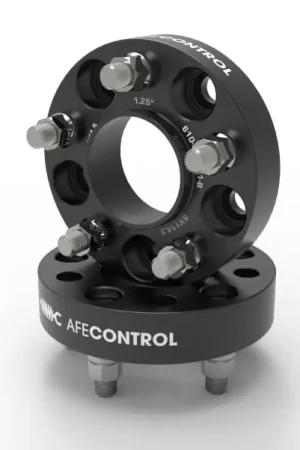 aFe CONTROL Billet Aluminum Wheel Spacers 5x114.3 CB70.5 1.25in - 15-24 Ford Mustang/20-23 Explorer Original