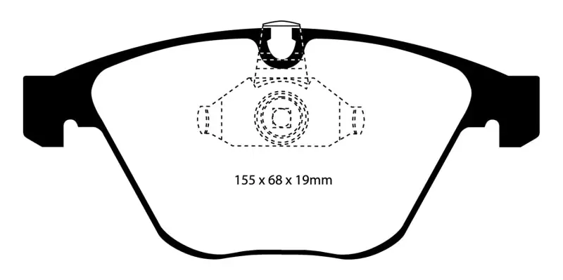 Genuine EBC 08-10 BMW M3 4.0 (E90) Bluestuff Front Brake Pads