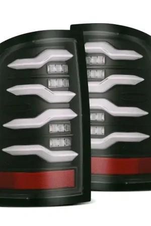 AlphaRex 09-18 Dodge Ram Luxx-Series LED Tail Lights Black w/ Activation Light & Sequential Signal Mega Sale