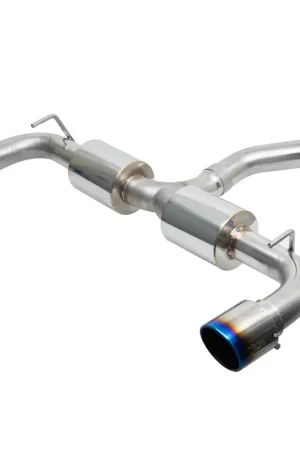 Injen 19-22 Hyundai Veloster N L4 2.0L Turbo Performance SS Axle Back Exhaust System - Burnt Ti Tips Don’t Miss Out