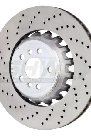 Super Sale SHW 2020 BMW X5 M 4.4L Left Rear Cross-Drilled Lightweight Brake Rotor (34208074285)