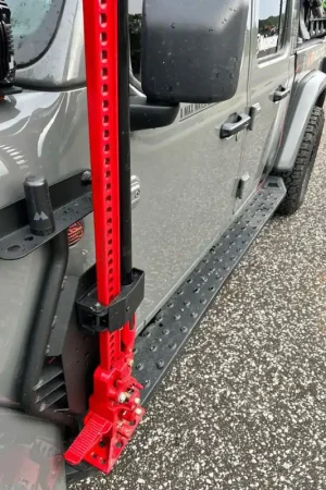 Go Rhino 18-24 Jeep Wrangler JL/JLU/JT Front Fender Jack Mount for Hi-Lift Jack - Tex. Blk Weekend Sale