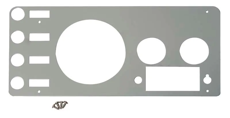 Kentrol 77-86 Jeep CJ Gauge Cover - Polished Silver Editor’s Pick