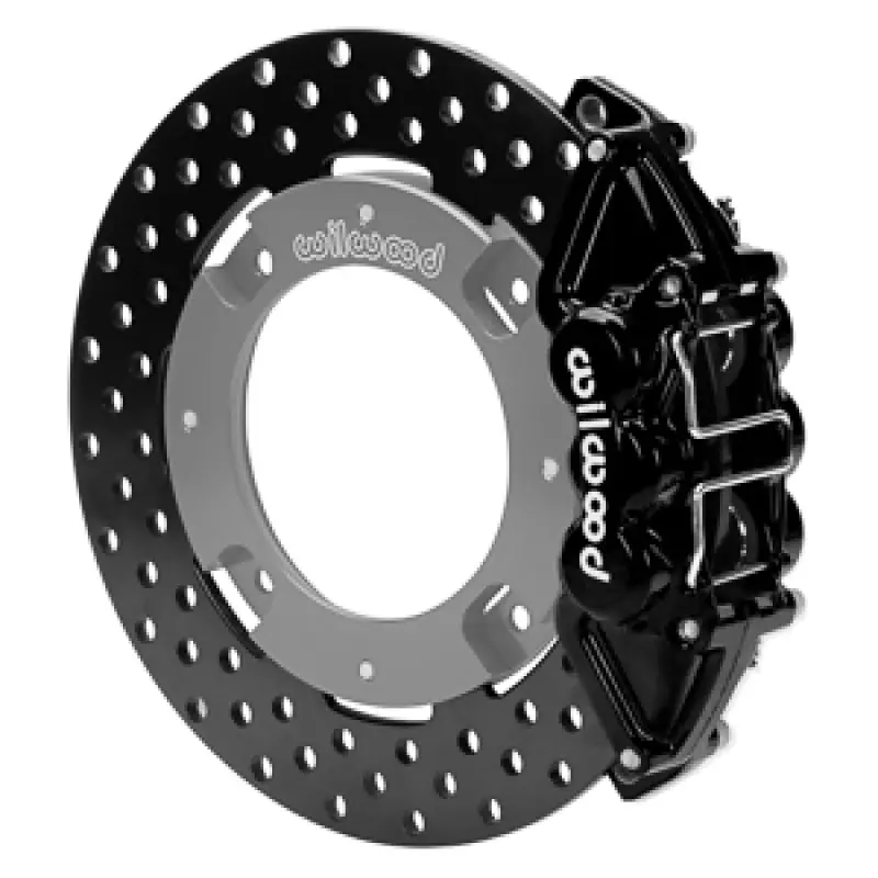 Luxury Wilwood 17-21 Can-Am X3RS Black 6-Piston Rear Kit 11.25in - Drilled Rotors