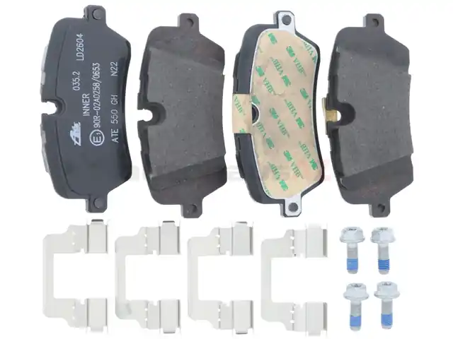 Handmade ATE Ceramic LR164821, LD2604 Brake Pad Set; Rear - Land Rover