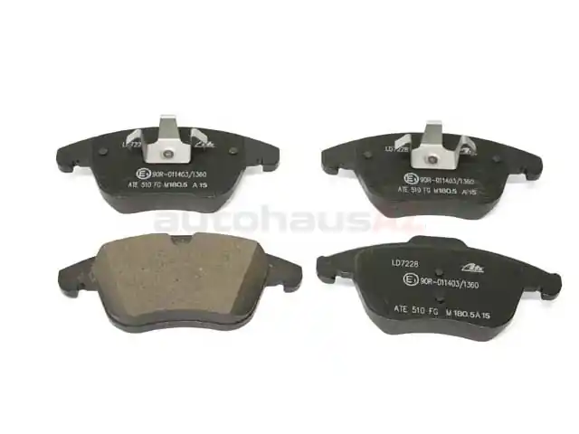 ATE Ceramic LR027309, LD7228 Brake Pad Set; Front - Land Rover Viral