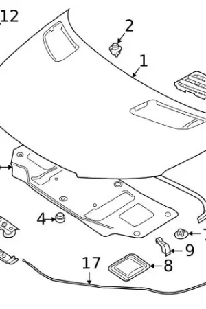 Place Order Genuine Mercedes 9108871600649051 Hood Release Handle; Front - Mercedes