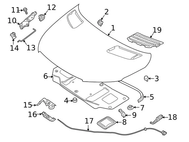 Place Order Genuine Mercedes 9108871600649051 Hood Release Handle; Front - Mercedes