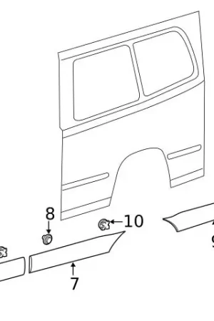 Big Sale Genuine Mercedes 90788915009051 Mud Flap; Rear Right - Mercedes