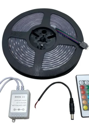 Save Now RGB Multi-Color 24ft Flexible Strip Light w/ Clear Waterproof Sleeve IP67