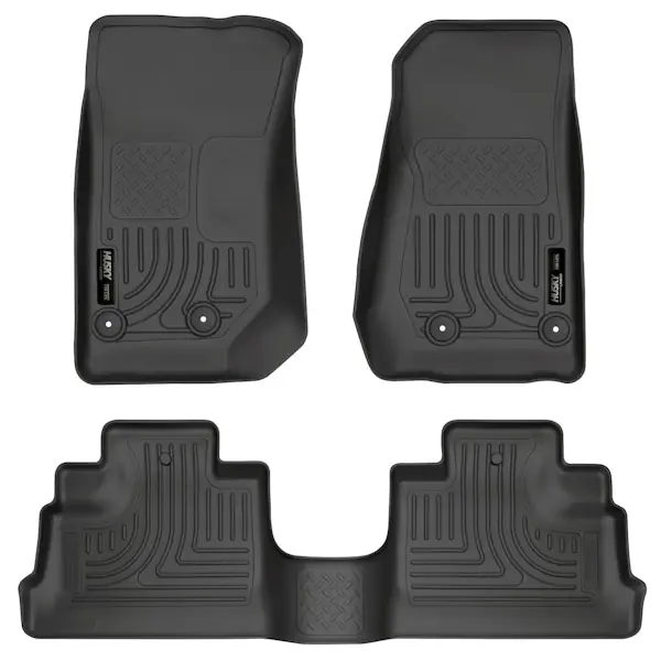 Fast Shipping Husky Liners 93971 Weatherbeater - Front & 2nd Seat Floor Liners
