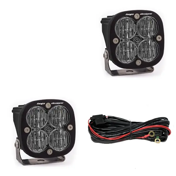 Baja Designs 257805 Squadron SAE Fog Lights Pair LED Wide Cornering Fast Shipping