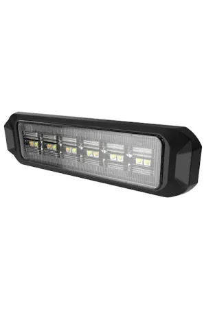 ARC Lighting BB6110B Work Bar Strobe 4 Slim, 4" Ultra Slim Strobe Light, Amber/White (1EA) Brand New