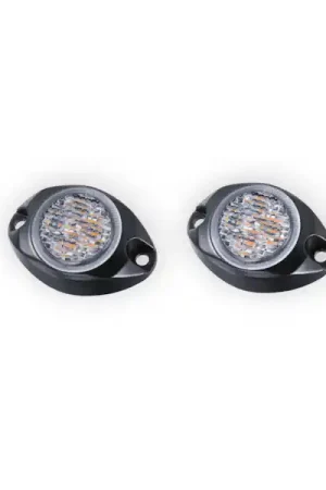 Popular ARC Lighting BB6110C Work Bar Strobe 4 Slim, 4" Ultra Slim Strobe Light, Amber/Blue (1EA)
