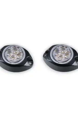 ARC Lighting BB6120W Work Pod Strobe 2, 2" Round Mini Surface Mount Strobe Light, SAE Class I, White Direct From Manufacturer