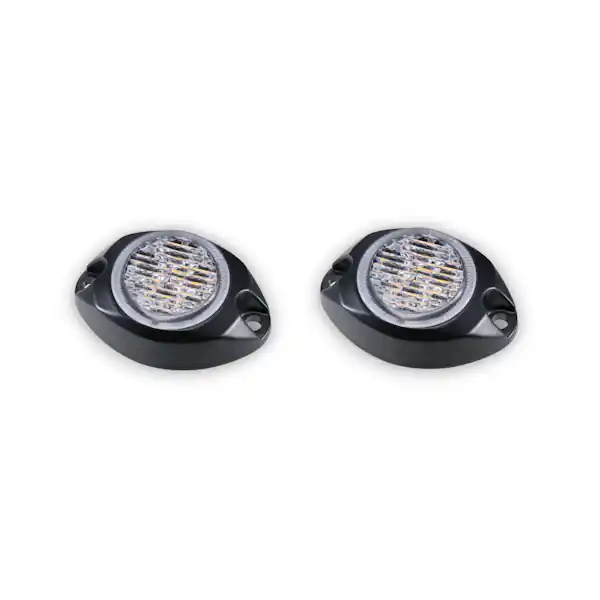 ARC Lighting BB6120W Work Pod Strobe 2, 2" Round Mini Surface Mount Strobe Light, SAE Class I, White Direct From Manufacturer