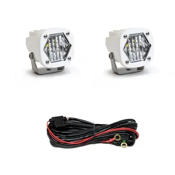 Brand New Baja Designs 387805WT S1 White LED Auxiliary Light Pod Pair