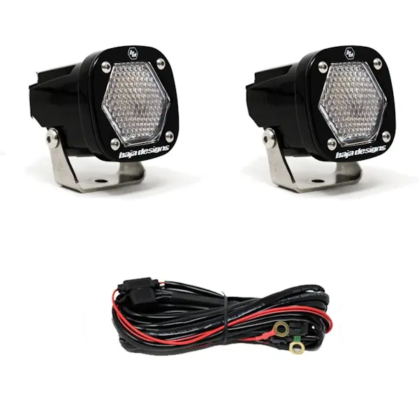 Bulk Order Baja Designs 387806 S1 Black LED Auxiliary Light Pod Pair